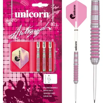 Šipky Unicorn Autograph Pink 80% 22g steel