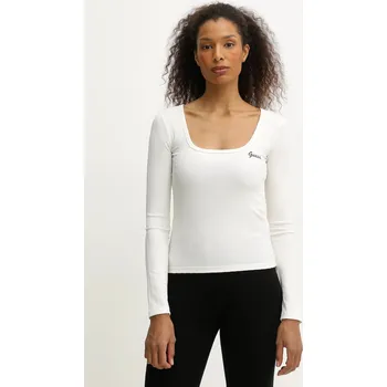 Pánská móda Tričko s dlouhým rukávem Guess FABIA V5BP03.K1932 béžová 01A, vel. XS