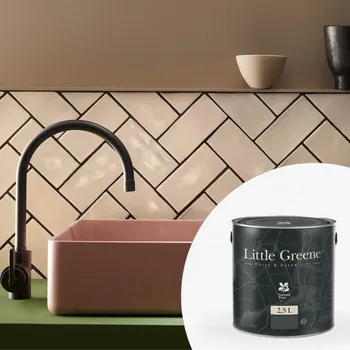 Barva na vlasy Little Greene Barva na kachličky do koupelny - Vysoký lesk - 2,5L - Intelligent Gloss Vyberte odstín:: Joanna (130)