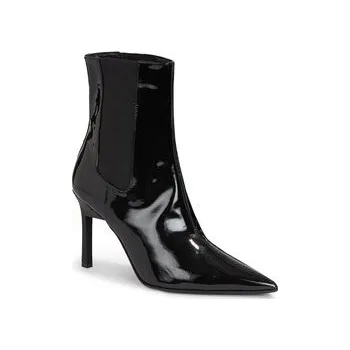 Dámská móda Polokozačky Calvin Klein Geo Stiletto Chelsea Boot 90-Pat HW0HW01809 Černá 38