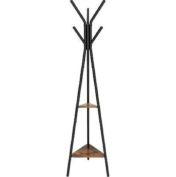 Věšák Songmics Vasagle Porta Předsíňový věšák černý/hnědý