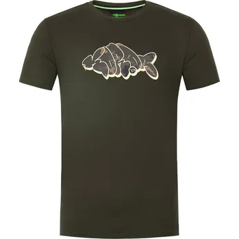Pánské tričko Korda Tričko Outline Tee Dark Olive vel. XL