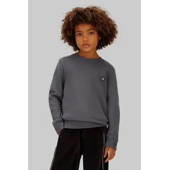 Chlapecká mikina Dětská mikina Calvin Klein Jeans IU0IU00570.128.176.PPY2 šedá 90X, vel. 152