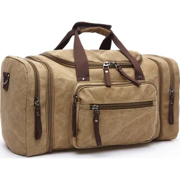 Cestovní taška TopMode Plátěná rostoucí retro taška 2 v 1 824638