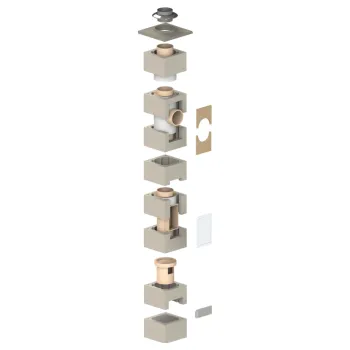 Komín Covernit Jednoprůduchový keramický komín DN180 5 m