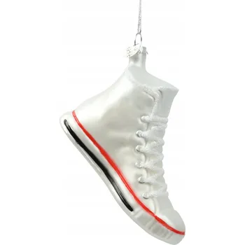 Vánoční dekorace Přívěsek Skleněná ozdoba Vánoční Koule Trampek Černá