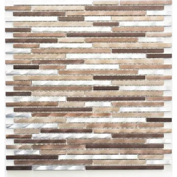 Obklad Mozaika WzorcowniaStudio 29,8 x 31,8 cm, odstíny hnědé a béžové