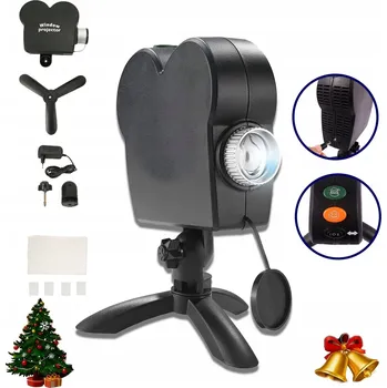 Světelný efekt LED PROJEKTOR SNĚHU VÁNOČNÍ LASEROVÝ REFLEKTOR PROJEKTOR SNĚHOVÉ VLOČKY