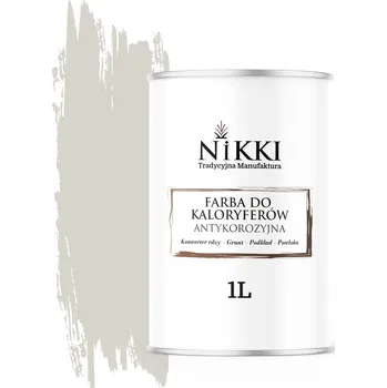 barva na kov Barva pro radiátory Antikorozní Odolná 1L Lesk Bílo Šedá RAL9002 3v1