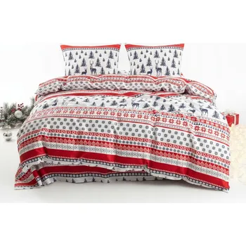 Povlečení VÁNOČNÍ SADA POVLEČENÍ POVLEČENÍ 160x200 BAVLNA