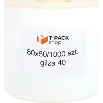 Speciální papír Termo etikety 80x50 | 1000 ks | Samolepicí