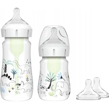 Kojenecká láhev DR BROWN'S ANTI-COLIC OPTIONS+ 2x ŠIROKÁ LÁHEV 150 ML 270ML + 2x2 DUDLÍKY