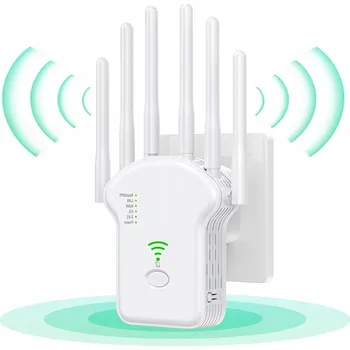 Výkonný adaptér bezdrátového signálu 1200 Mb/s 2,4 GHz + 5 GHz - 6 antén