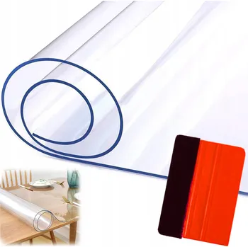 Psací stůl Fólie Ochranná Podložka na Stůl, Psací Stůl, Desku 80x180cm Průhledná PVC 2mm
