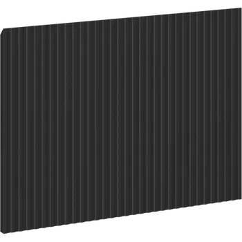 Koupelnový nábytek Mexen Rivel čelní ryhovaný panel pro korpus koupelnové skříňky 60 x 43,5 cm, černý mat - 91A20-0600-470-1-71 Čela a dvířka skříněk