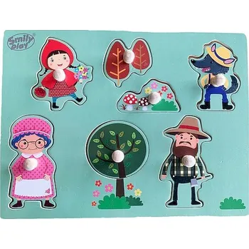 Puzzle Dřevěné puzzle, Červená Karkulka