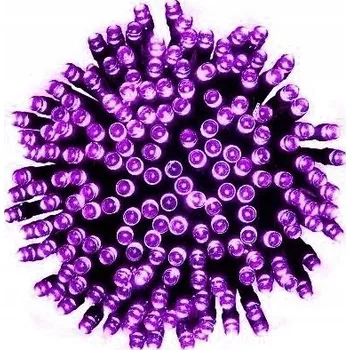 Vánoční dekorace VÁNOČNÍ SVĚTÝLKA LED 200ks FIALOVÁ + MOŽNOST PROPOJENÍ venkovní/vnitřní