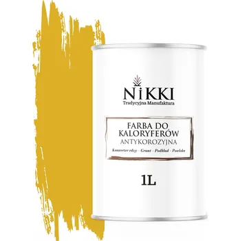 barva na kov Barva pro radiátory Antikorozní Odolná 1L Matná Žlutá Citronová 3v1