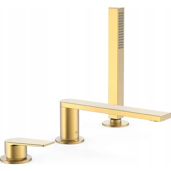 Vodovodní baterie Vanová baterie na okraj vany TRES Project zlatá