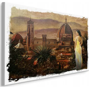 Obraz Obraz do ložnice žena ITÁLIE katedrála 40x30