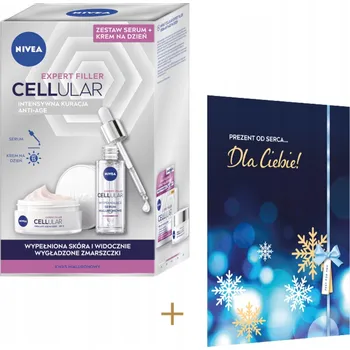 Kosmetická sada NIVEA CELLULAR EXPERT FILLER Sada kosmetiky Krém + Sérum + DÁREK