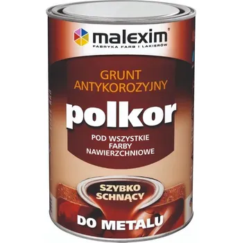 barva na kov MALEXIM Rychleschnoucí antikorozní základní barva POLKOR černá 1L
