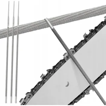 Pilník na ostření řetězu 3 kusy 4.0 mm sada ostřička řetězů pil