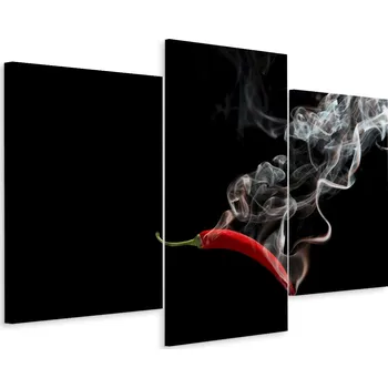Obraz Vícedílný obraz ZELENINA Kouř Paprička 150x100 cm
