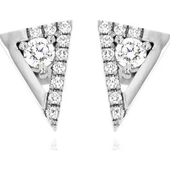 Náušnice Zlatnictví U Kostela Diamantové trojúhelníčky z bílého zlata 38708 1320580411