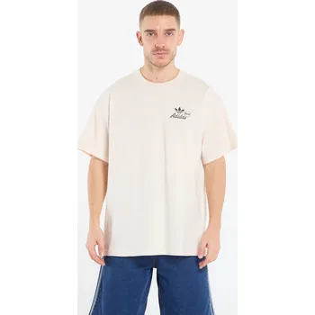 Pánské tričko Tričko adidas Vintage Records Graphic T-Shirt Wonder White XXL