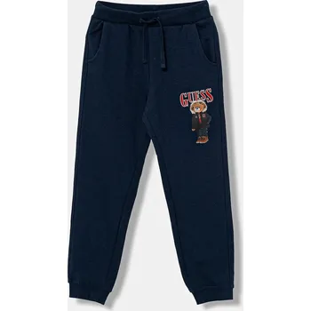 Chlapecké kalhoty Dětské bavlněné tepláky Guess N5BQ12.KAD74.9BYA námořnická modř 59X, vel. 96-104