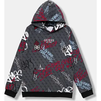 Chlapecká mikina Dětská bavlněná mikina Guess L5BQ04.KAD74.9BYA šedá 90X, vel. 166-175