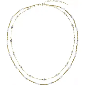 Náhrdelník Pozlacený náhrdelník s howlity 12183.1