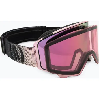 Lyžařské brýle Neon Ice black/light pink/mirror light pink/amber