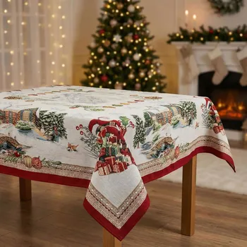 Vánoce Vánoční ubrus FROSTY 137 × 137 cm