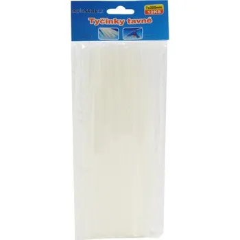 Příslušenství k lepící pistoli Tyčinky do tavné pistole, rozměr 0.7x12cm - set 12ks (zn. PKstar.cz)