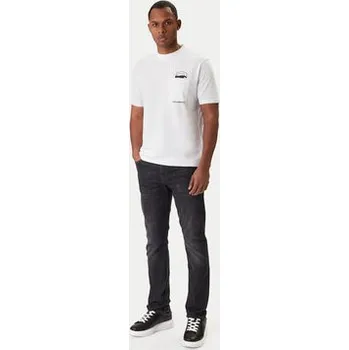 Pánské tričko KARL LAGERFELD T-Shirt 755047 561221 Bílá Regular Fit 3XL