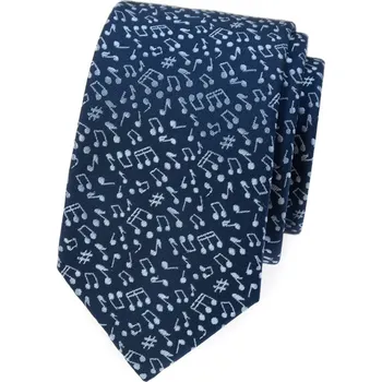 Kravata Avantgard Kravata SLIM LUX, 571-81164, Modrá/noty