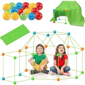 ostatní stavebnice 175 DÍLŮ PRO STAVBU PEVNOSTÍ, ZÁKLADNY, STAN TRUBIČKY