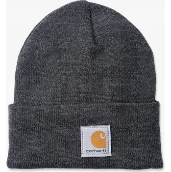 Čepice Carhartt zimní čepice beanie šedá, univerzální velikost