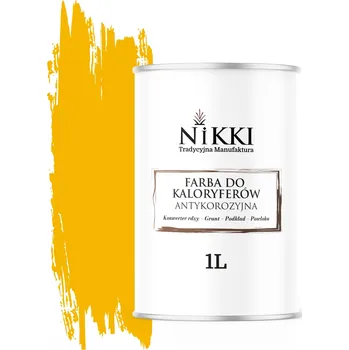 barva na kov Barva pro radiátory Antikorozní Odolná 1L Polomat Žlutá Kadmiová 3v1