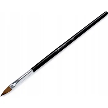 Štětec na nehty pro akryl manikúru dřevěný černý Professional #10