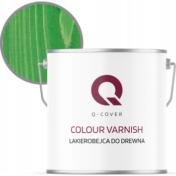 barva a nátěr na dřevo Lazurovací lak Q-COVER 5 l zelená satén