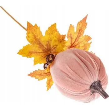 umělá květina Pik Dýně látková pudrová růžová 48 cm