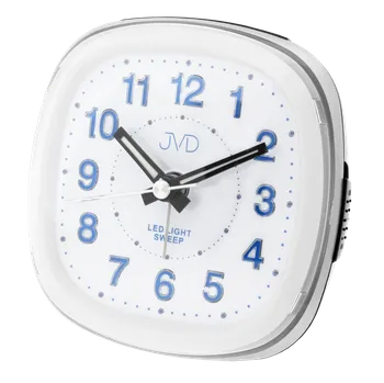 Budík JVD Ručkový netikající svítící budík JVD sweep SRP813.3 s LED osvětlením