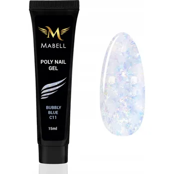 Lak na nehty Mabell make-up builder Gel 15ml modrý a tmavě modrý