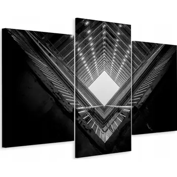Obraz Obraz Triptych ARCHITEKTURA Pohled shora 3D 120x80