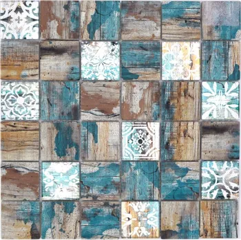 Obklad Skleněná mozaika WzorcowniaStudio 29,8 x 29,8 cm, odstíny hnědé a béžové