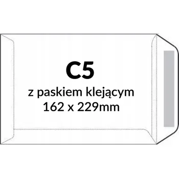 Obálka Obálka bez okénka C5 (162 x 229 mm) bílá 500 ks