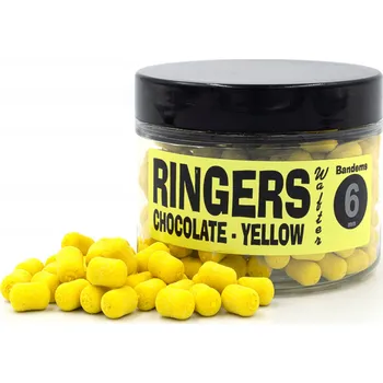 Boilies Ringers Yellow Chocolate Wafters 6mm (Dumbells) - Žluté čokoládové plovoucí boilies 6mm (Činky)